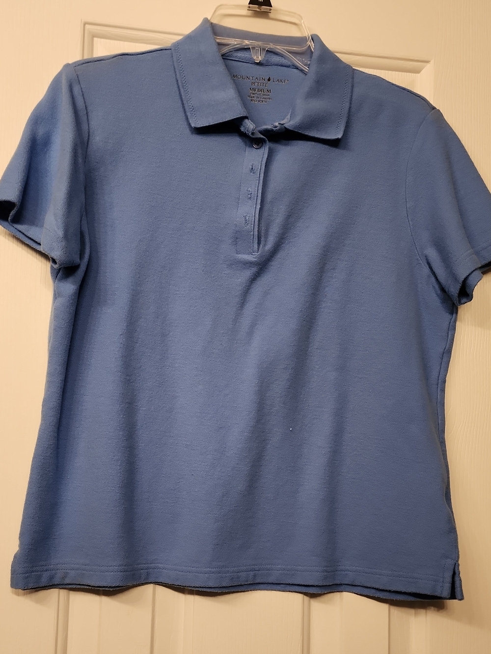 Mountain Lake Women's Sky Blue Short Sleeve Polo